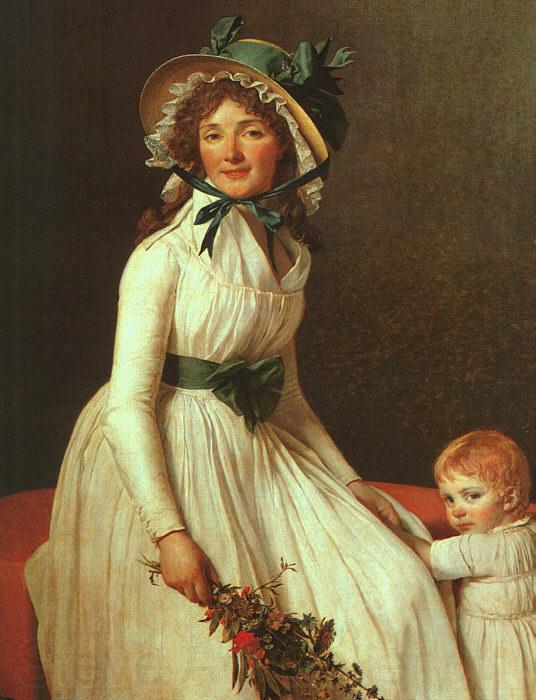 Jacques-Louis David Portrait of Madame Seriziat Norge oil painting art